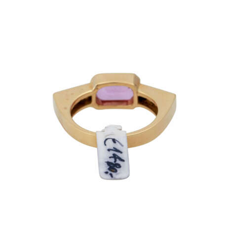 Ring mit pinkfarbenem Saphir, ca. 1,9 ct, - Foto 4