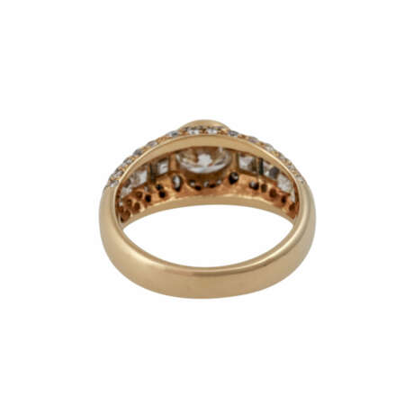 Ring mit zentralem Brillant von 1,01 ct, - Foto 4