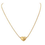 Collier "Herz" mit Brillanten, zusammen ca. 0,18 ct - Foto 1