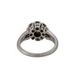 Ring mit 9 Brillanten zusammen ca. 1,15 ct, - photo 4