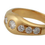 Bandring mit 7 Brillanten zusammen ca. 1,0 ct, - photo 5