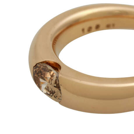 Bandring mit ovalem Diamanten von 1,08 ct (punziert), - photo 5