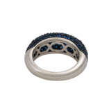Ring besetzt mit zahlreichen Saphiren, - photo 4