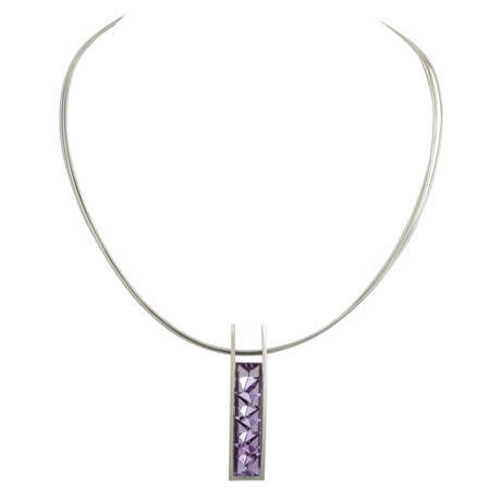 CÉDÉ Collier mit rechteckigem Amethyst im Fantasieschliff, - photo 1