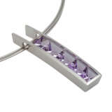 CÉDÉ Collier mit rechteckigem Amethyst im Fantasieschliff, - фото 5