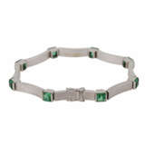 Armband mit 8 grünenTurmalinen, - Foto 2