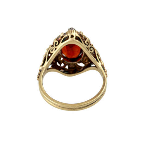 Ring mit oval facettiertem Citrin ca. 2 ct - photo 4