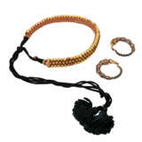 Konvolut 2-teilig, antikes Halsband aus Indien und Ohrringe, - Foto 1