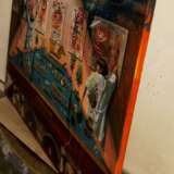 Painting “CHILDREN'S BILLIARDS”, Board, Oil paint, Surrealism, Everyday life, 2020 - photo 4