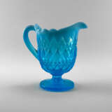 Milk jug “The milkman of colored glass aquamarine, England, the company is Davidson, perfect condition, 1890.”, George Davidson and Co, Mixed media, 1890 - photo 3
