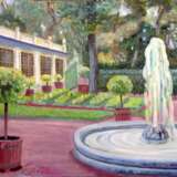 Painting “The garden of Tsar Peter I”, Canvas, Oil paint, Neo-impressionism, Landscape painting, 2020 - photo 1