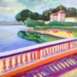Painting “The balustrade on a Sunny day”, Canvas, Oil paint, Impressionism, Landscape painting, 2020 - photo 1