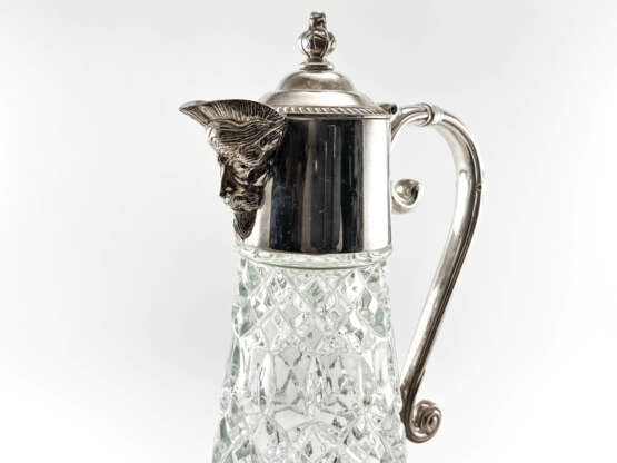 Jug “Water jug Falstaff. England, glass, silver, 1950”, Mixed media, 1950 - photo 2