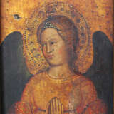 Giovanni Bonsi (active around 1370)-school, Gold-ground panel of a praying angel with halo and dark wings - фото 2