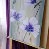 Painting “Flowers”, Canvas, Acrylic paint, Everyday life, 2020 - photo 1