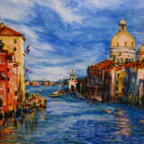 Gemälde „Venedig“, Karton, Postimpressionismus, Landschaftsmalerei, 2020 - Foto 1