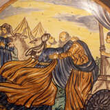 Italian ceramic dish painted in the centre with the scene of Jacob and Esau - photo 2