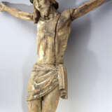 Wood carved Corpus Christ with folded serviette and naturalistic sculpted body, hairs - Foto 3