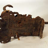 An iron forged door lock with hand grip and snatcher - photo 3