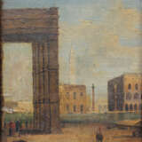 Venetian school around 1800, View from Santa Maria della Salute to the Saint Marc Square - Foto 2