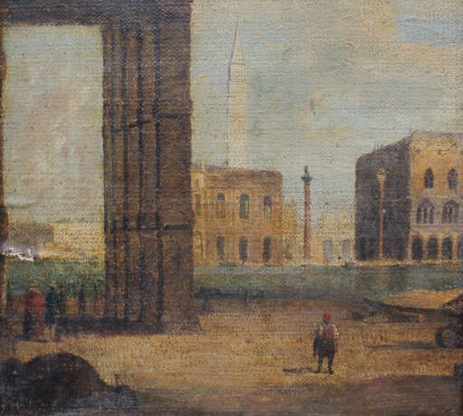 Venetian school around 1800, View from Santa Maria della Salute to the Saint Marc Square - фото 3