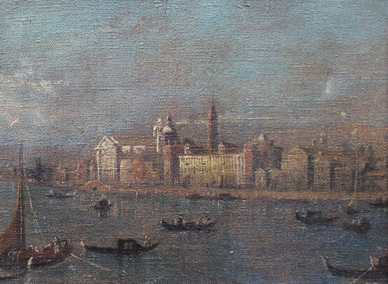 Francesco Guardi (1712-1793)-follower, Venice with boats and gondolieri - фото 3