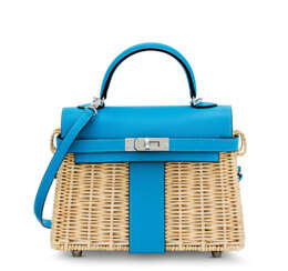 A LIMITED EDITION BLEU DU NORD LEATHER & OSIER MINI PICNIC K...