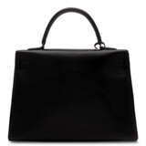 Hermes. A LIMITED EDITION BLACK CALF BOX LEATHER RETOURNÉ SO BLACK K... - Foto 3