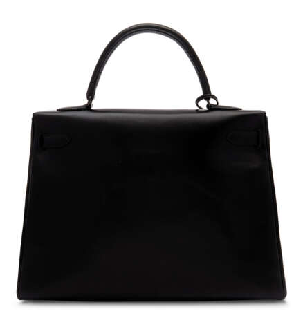 Hermes. A LIMITED EDITION BLACK CALF BOX LEATHER RETOURNÉ SO BLACK K... - фото 3