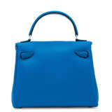 Hermes. A LIMITED EDITION BLEU ZELLIGE SWIFT LEATHER QUELLE IDOLE WI... - photo 3