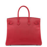 Hermes. A ROUGE CASAQUE EPSOM LEATHER BIRKIN 35 WITH GOLD HARDWARE - photo 3