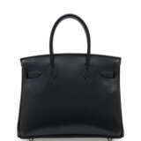 Hermes. A LIMITED EDITION BLACK CALF BOX LEATHER BIRKIN 30 WITH GUIL... - фото 3