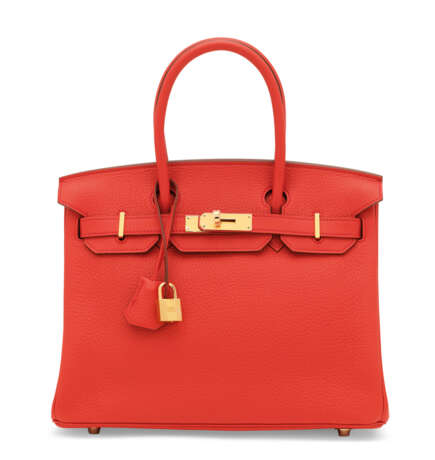 Hermes. A BOUGAINVILLIER CLÉMENCE LEATHER BIRKIN 30 WITH GOLD HARDWA... - photo 1
