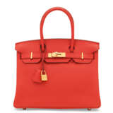 Hermes. A BOUGAINVILLIER CLÉMENCE LEATHER BIRKIN 30 WITH GOLD HARDWA... - Foto 1