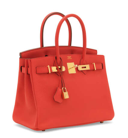 Hermes. A BOUGAINVILLIER CLÉMENCE LEATHER BIRKIN 30 WITH GOLD HARDWA... - фото 2