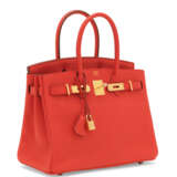 Hermes. A BOUGAINVILLIER CLÉMENCE LEATHER BIRKIN 30 WITH GOLD HARDWA... - Foto 2