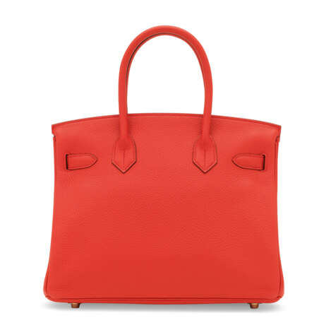 Hermes. A BOUGAINVILLIER CLÉMENCE LEATHER BIRKIN 30 WITH GOLD HARDWA... - Foto 3