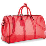 Louis Vuitton. A LIMITED EDITION RED PVC MONOGRAM KEEPALL 50 BY VIRGIL ABLO... - photo 2