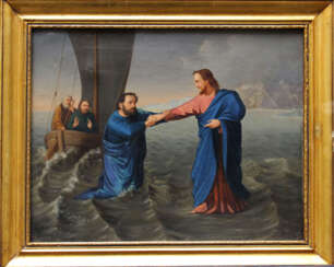 Nazarene artist 1st half 19th Century, Jesus and Petrus at the Sea of Galilea