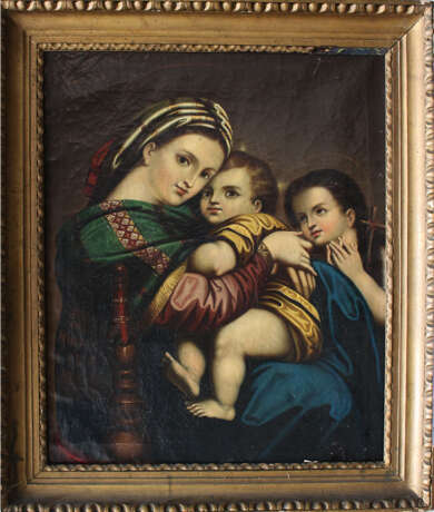Italian artist 19th Century, Madonna della Sedia - photo 1