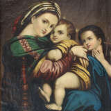 Italian artist 19th Century, Madonna della Sedia - Foto 2