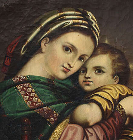 Italian artist 19th Century, Madonna della Sedia - фото 3