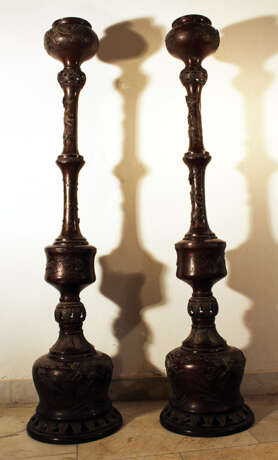 A pair of large Asian incense burners - Foto 2