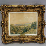 Carl Rottmann (1797-1850)-attributed, Landscape view with house and mountains in the distance - Foto 1