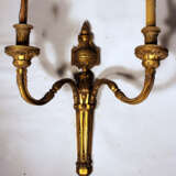 A French single wall applique in Louis XVI style, with two S-shaped branches and spouts - photo 1
