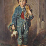 Ludwig Knaus (1829-1910)-attributed, Boy with some radish - Foto 2