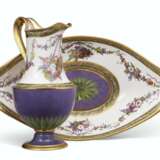 Sèvres Porcelain Factory. A SEVRES (HARD PASTE) PORCELAIN POWDERED PURPLE AND GOLD GRO... - фото 1