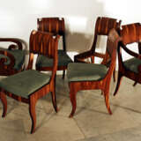 Russian or Baltic salon suit comprising one table, two armchairs and four chairs - фото 3