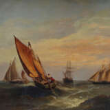 Dutch School mid of 19th Century, Boats and ships at the sea - Foto 2
