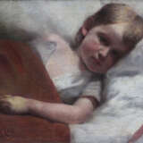 Edmund Edel (1863-1934), Portrait of a resting child - Foto 2